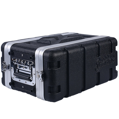 ABS 8 &quot;Kedalaman 4U Dangkal Rack Case Untuk Penerima Mikrofon