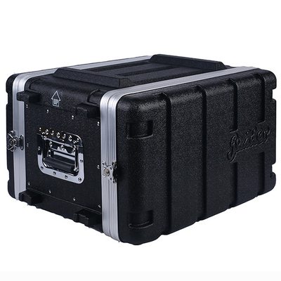 12 &quot;Kedalaman 6U ABS Amplifier Rack Case Ringan Twist Locks x 4, 2 Carry Handles