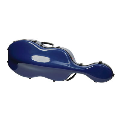 Warna Biru Tahan Lama Fiberglass Cello Hard Case Dengan Roda Ringan