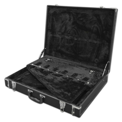 Kayu Lapis Hardshell Guitar Rack Case Guitar Stand Empuk Membawa Pegangan