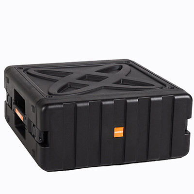 Warna Hitam PP 4u 19 Inch Rack Case Tahan Korosi Dan Dampak
