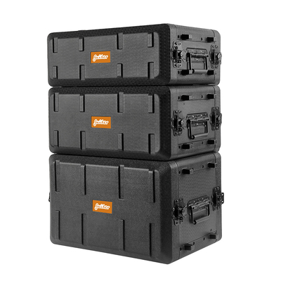 PE 10 &quot;Kedalaman 6U Shockmount Rack Case / 6u Dangkal Rack Case