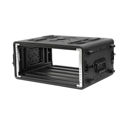 PE 15 &quot;Kedalaman 4U Space Flight Rack Case Hitam 480X390X178MM