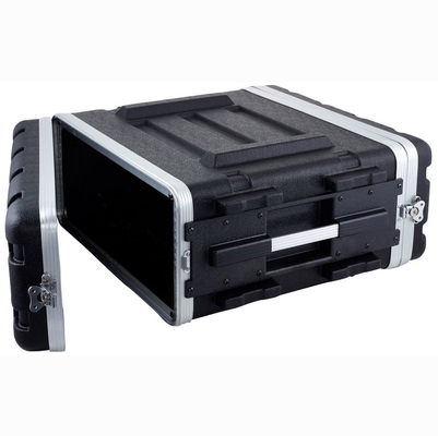 Audio DJ Dangkal 4u Rack Flight Case Tahan Lama ABS 17&quot; Kedalaman
