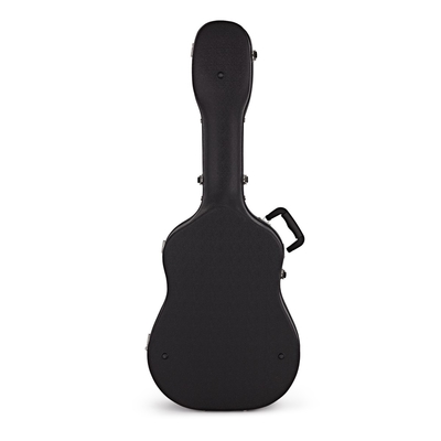 Black Full Size Acoustic Guitar Hard Case ABS Dengan Tali Bahu Empuk