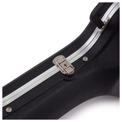 Black Full Size Acoustic Guitar Hard Case ABS Dengan Tali Bahu Empuk