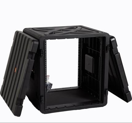 Kedap Air 12u 19 Inch Flight Case PP Black Powder Coated Twist Latch