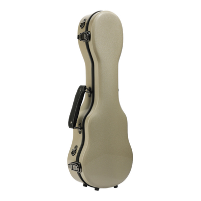 10 Warna Fiberglass Soprano Ukulele Hard Case Lapisan Beludru Lembut