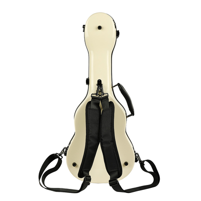 Anti Tekanan Fiberglass Tenor Ukulele Hard Case Warna Gading