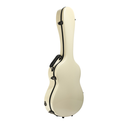 Ivory Fiber Glass Guitar Hard Case / Hard Shell Guitar Case Akustik