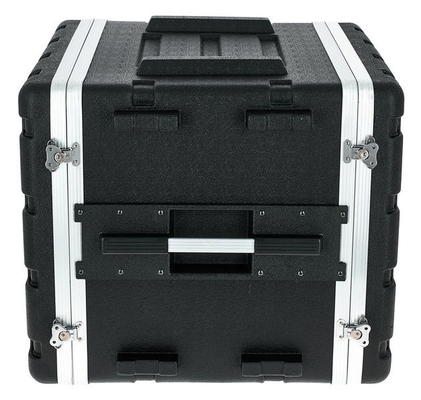 10U 19 Inch ABS Amp Rack Flight Case Kait Putar Tugas Berat