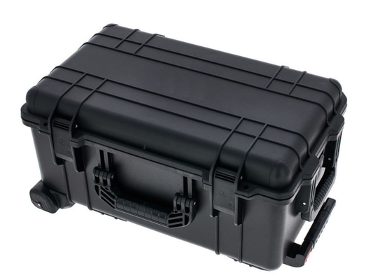 Tas Alat Plastik Keras / Peralatan Logo Kustom Trolley Case Tahan Korosi