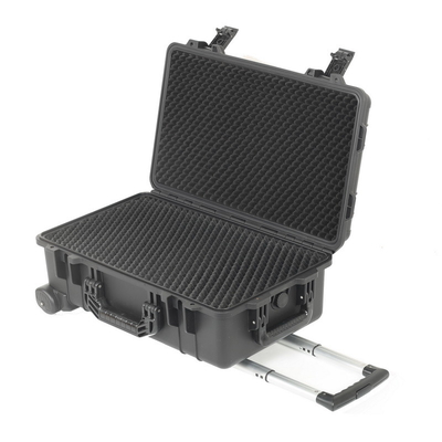 IP65 Airline PP Tool Carry Case Road Case Dengan Roda