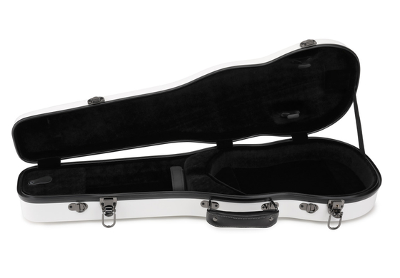 ODM Violin Fiberglass Putih Ringan Hard Case Sutra Seperti Lapisan Biru