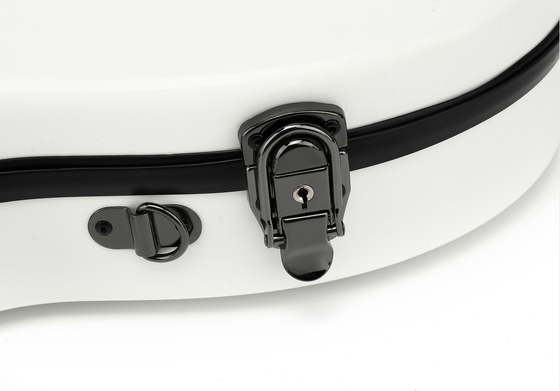 ODM Violin Fiberglass Putih Ringan Hard Case Sutra Seperti Lapisan Biru