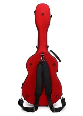 Matte Red Fiberglass Klasik Guitar Rack Case Break Resistance