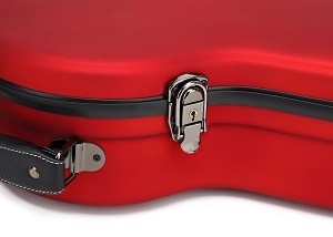 Matte Red Fiberglass Klasik Guitar Rack Case Break Resistance
