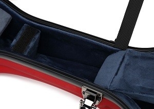 Matte Red Fiberglass Klasik Guitar Rack Case Break Resistance
