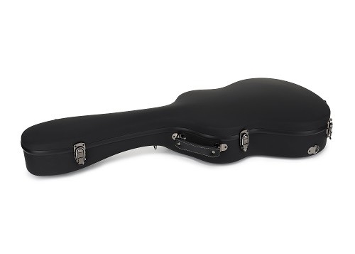 PVC Matte Black Leather Fiberglass Guitar Hard Case Dengan Tali Ransel