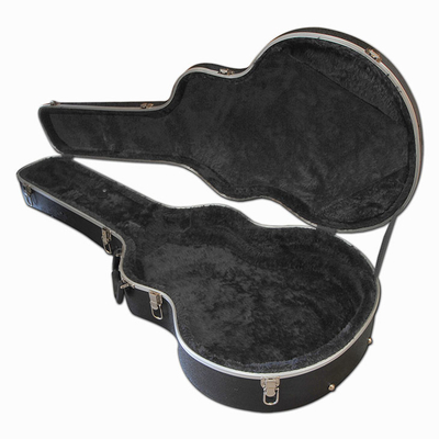 ABS Jumbo Acoustic Deluxe Flight Guitar Case Dengan Pegangan Warna Hitam