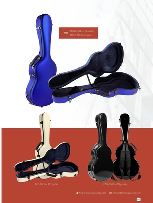 Sarung Gitar Klasik Anti Pressure Airline Fiberglass Dengan Gagang Kulit