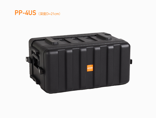 Dua Pegangan 4U Rack Mount Case Dengan Kait Pengunci Kedalaman 9,8 Inci