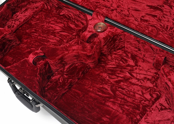 Casing Keras Biola Ganda Mewah Fiberglass dengan Lapisan Sutra Kunci Kunci